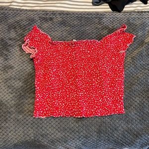 off the shoulder tight top